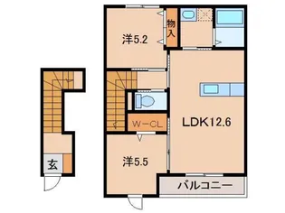 モイスシャームM【2階】の間取り