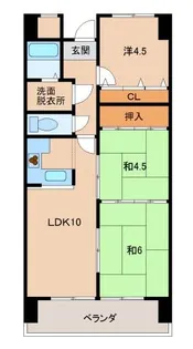 スカイヴィラ太田【3階】の間取り