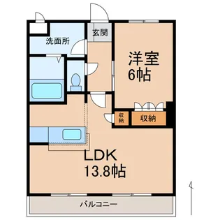 和歌山県和歌山市里【アパート】の間取り