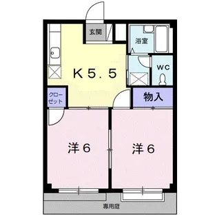 和歌山県有田郡有田川町大字野田【アパート】の間取り