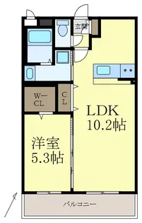 ユーミー三葛【3階】の間取り