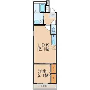 フジパレス和歌山太田Ⅱ番館【3階】の間取り