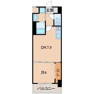 シャルマンフジ和歌山駅前【3階】の間取り
