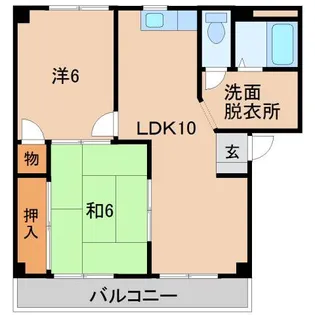コーポたまがわ【2階】の間取り
