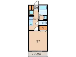 和歌山県和歌山市福島【アパート】の間取り