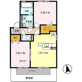 グレイス藤並 B棟【1階】の間取り