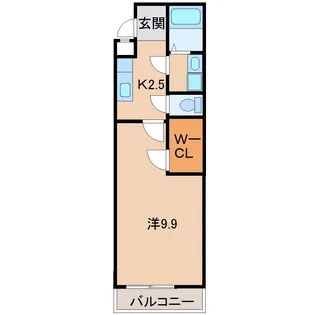 和歌山県和歌山市中之島【アパート】の間取り