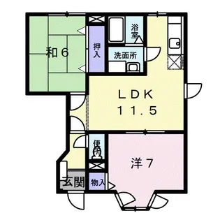 メゾン・リーブ【1階】の間取り