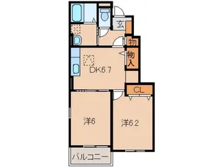 和歌山県有田市古江見【アパート】の間取り