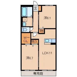 ルピナス【1階】の間取り