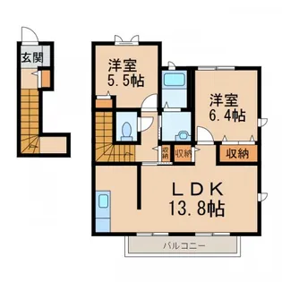 アベニール【2階】の間取り