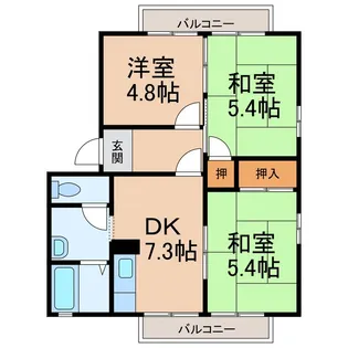 フレグランス神前【2階】の間取り