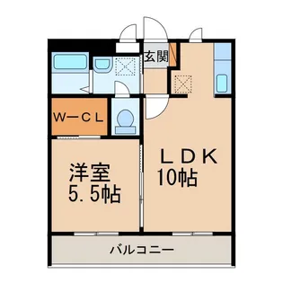 和歌山県和歌山市新中通5丁目【マンション】の間取り