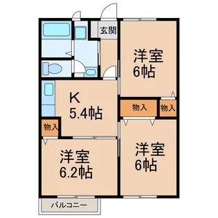 プレンティー【2階】の間取り