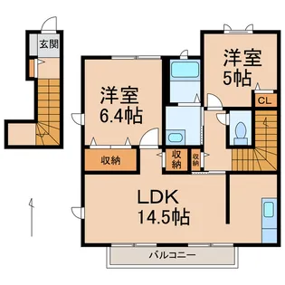 ブランシェ前田【2階】の間取り
