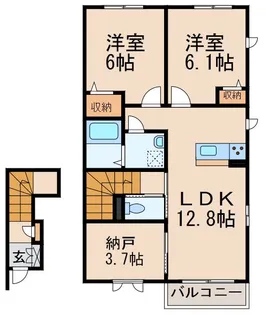 シャーメゾンフローラ【2階】の間取り