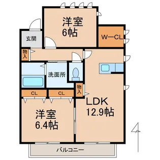 和歌浦ガーデンテラス【1階】の間取り