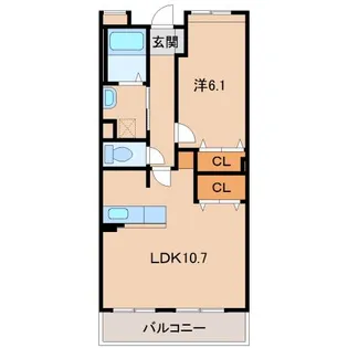 和歌山県和歌山市南出島【マンション】の間取り