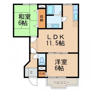 joli cour A【1階】の間取り