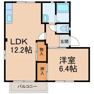 和歌山県岩出市安上【アパート】の間取り