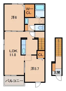 フォレスト ヒルズ【2階】の間取り
