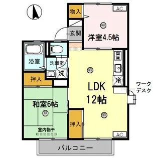 グリーンタウンⅠ【2階】の間取り