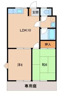 アスティー中村【1階】の間取り