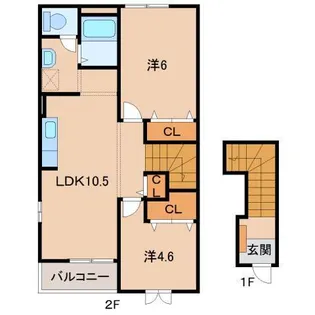 ベリエ・エトワールⅠ【2階】の間取り