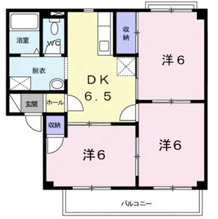 グレイスⅡ【2階】の間取り