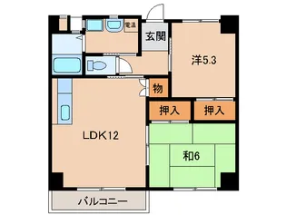 メゾン・ド・スタシオン【2階】の間取り