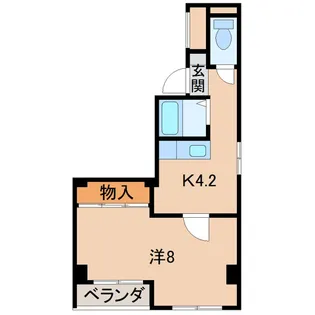 ヤマイチプラザ大新【4階】の間取り