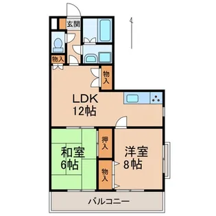 グリーンヒル【2階】の間取り
