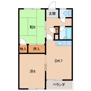 ロイヤルプラザ【2階】の間取り