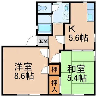 ディアスコスモ【1階】の間取り
