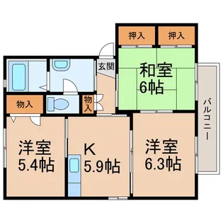 シャーメゾン貴志川【2階】の間取り