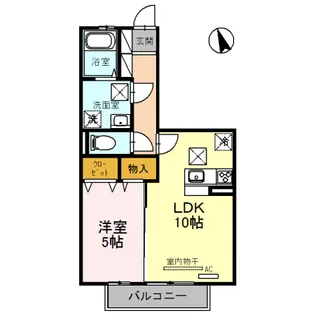 グランクレージュ紀三井寺【1階】の間取り