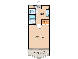 クレスト中津【2階】の間取り