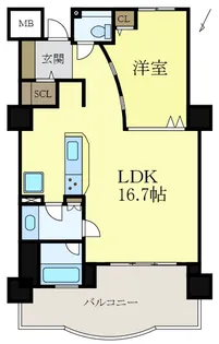 ヴォラーレ・デル・マーレ【2階】の間取り