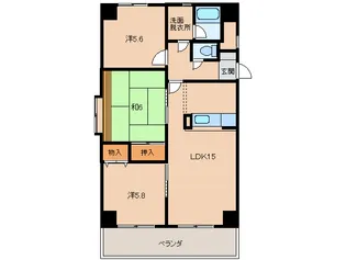 和泉ガーデンパレス【2階】の間取り