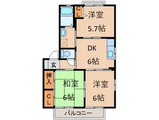シャーメゾンM【2階】の間取り