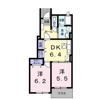 バンビーノ Ⅰ【1階】の間取り