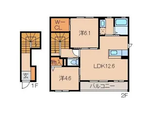 シャーメゾン・メルベーユ【2階】の間取り