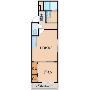フジパレス城北Ⅴ番館【1階】の間取り