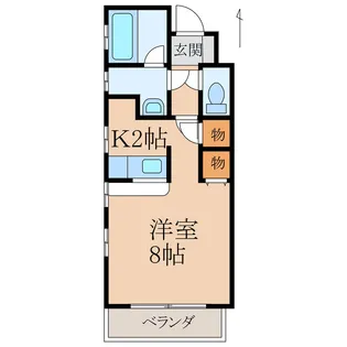 パルテール広道【1階】の間取り