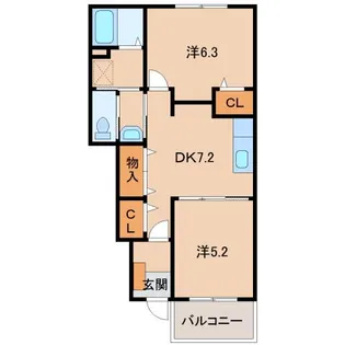 シャイニング・ベル Ⅱ【1階】の間取り