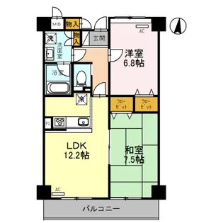 EAST VILLAGE 2001【5階】の間取り