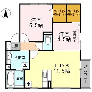 メゾン・ド・アンジュ【2階】の間取り