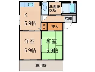 シャーメゾンSK【1階】の間取り