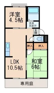 コーポパルファム【1階】の間取り