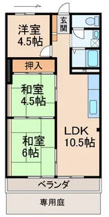 マンションあさも【1階】の間取り